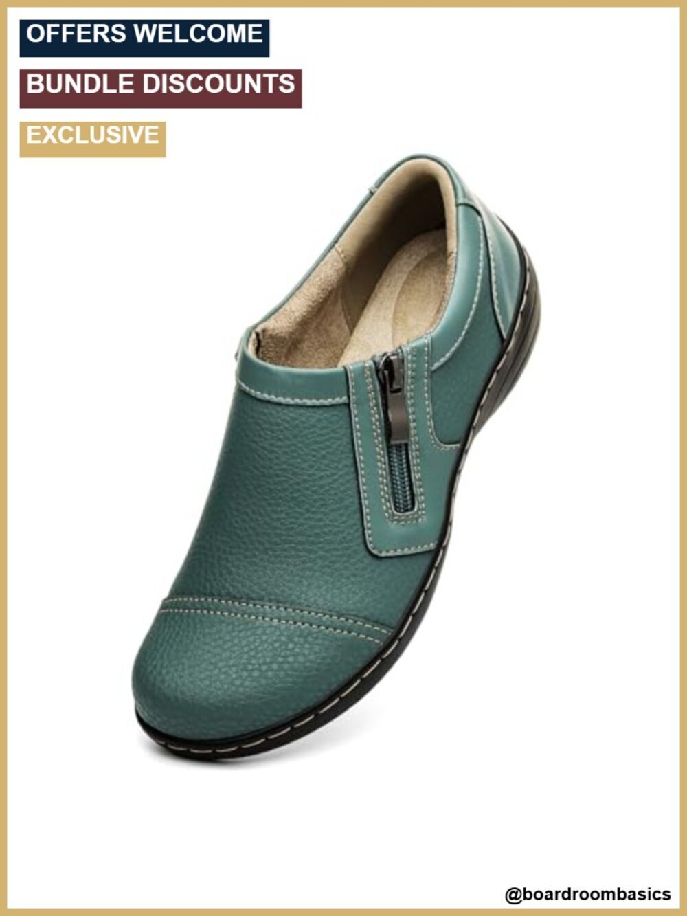 Comfortable Lightweight Leather Loafers Slip On Dress Shoes Business Casual